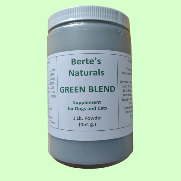 Berte's Green Blend Sea Vegetation Minerals and Vitamins for Dogs, Cats and Birds Berte's Green Blend Sea Vegetation Minerals and Vitamins for Dogs, Cats and Birds