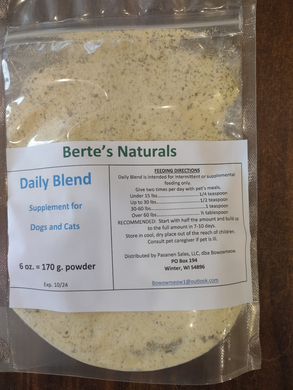 Berte's Daily Blend Vitamins for Dogs