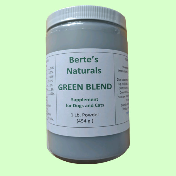 Berte's Green Blend Sea Vegetation Minerals and Vitamins for Dogs, Cats and Birds